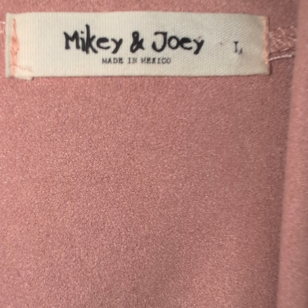 Open-Front Draped Blazer in Dusty Rose - Picture 5 of 13